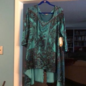 Tunic with attached camisole
